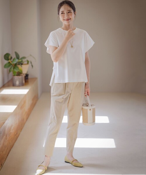 組曲(クミキョク)の「スーパーライトストレッチテーパード パンツ(その他パンツ・レディース・ベージュ系/ネイビー系/ダルブルー系・1/3/2)」の5枚目の写真