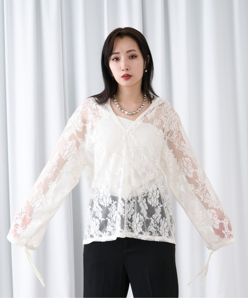 Ellno Loset(エルノロゼット)の「キーネックレースフーディ(パーカー・メンズ・ネイビー/ブラック/オフホワイト・LARGE/MEDIUM/SMALL)」の20枚目の写真