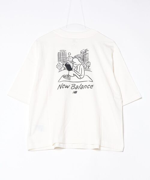 NEW BALANCE（ニューバランス）の「【別注】ニューバランス New Balance パークガールTシャツ_ 限定コラボ（Tシャツ/カットソー・レディース・サックスブルー/オフホワイト/チャコールグレー・M/L/S/XL）」の4枚目の写真