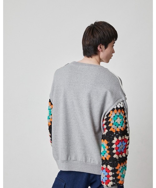 CROCHET SLEEVE SWEAT（スウェット）｜DISCOVERED（ディスカバー