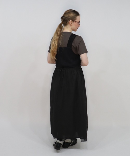 haupia（ハウピア）の「窓辺は小さなギャラリー【肩レースワンピース】（ワンピース・レディース・アイボリー/ブラック/チェック・MEDIUM）」の13枚目の写真