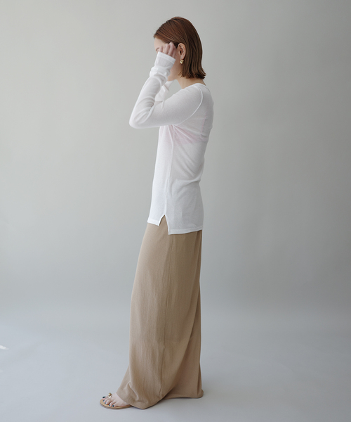 完売品　EMILY WEEK シアータイトスカート　ベージュ シアータイトスカート（スカート）｜EMILY WEEK（エミリー