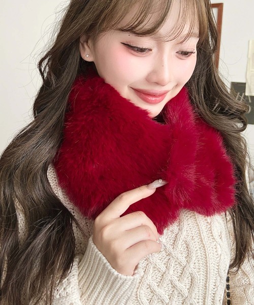 セール】フェイクファーティペット（マフラー）｜moment+