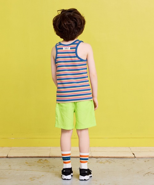 MARKEY'S（マーキーズ）の「先染めボーダータンクトップ（タンクトップ・キッズ・ベージュ/ライム/ブルー・120/80/130/140/90/100/110）」の11枚目の写真