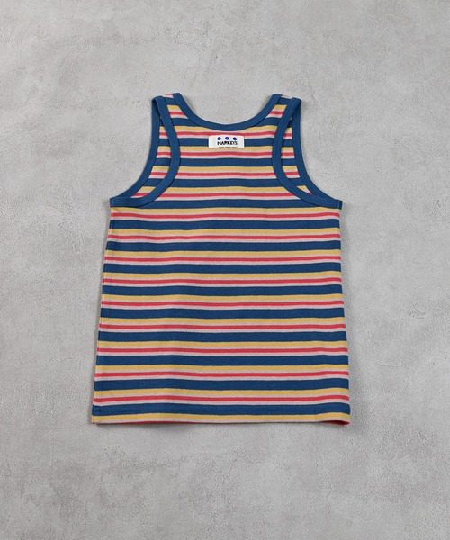 MARKEY'S（マーキーズ）の「先染めボーダータンクトップ（タンクトップ・キッズ・ベージュ/ライム/ブルー・120/80/130/140/90/100/110）」の13枚目の写真