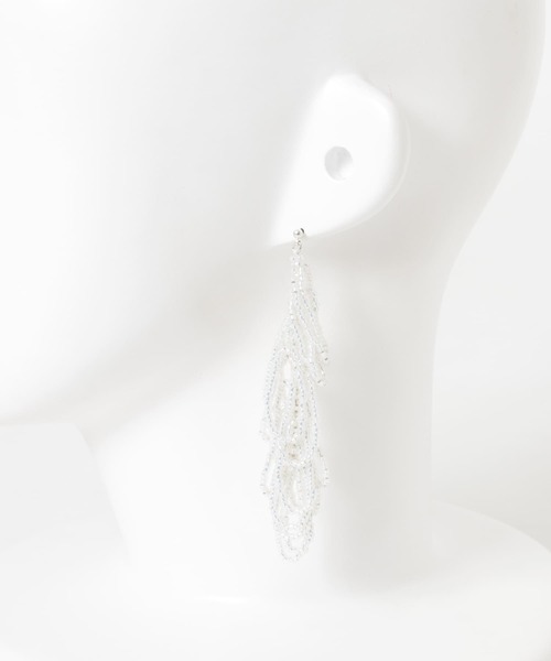 URBAN RESEARCH（アーバンリサーチ）の「decor『デコール』　Fringe 1P Pierce（ピアス（両耳用）・レディース・クリア・-）」の11枚目の写真