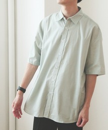 LASOA（ラソア）の「五分袖ベーシックカラーシャツ/L00047（シャツ/ブラウス）」