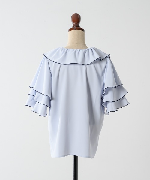 ブラウス シャツ レイヤードフリルブラウス / Layered frill blouse レディース レイヤードフリルブラウス / Layered frill blouse（シャツ