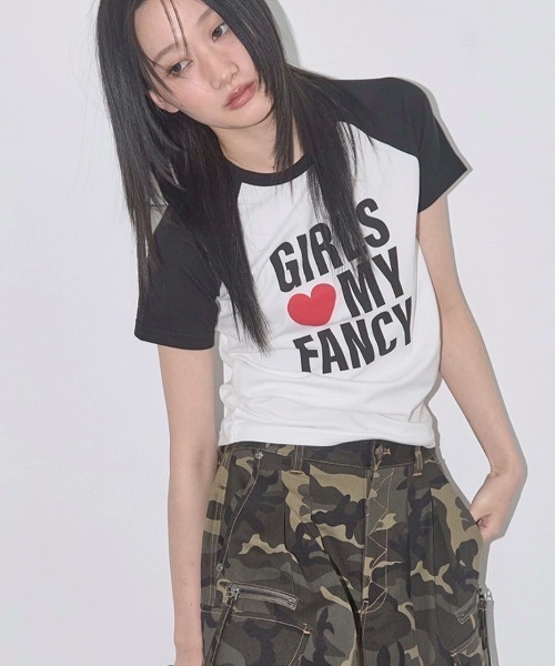 ★FANCYCLUB★GIRLS MY FANCY TEE (GRAY)★正規品/韓国直送料込 FANCY CLUB】GIRLS MY FANCY TEE（Tシャツ/カットソー）｜FANCY