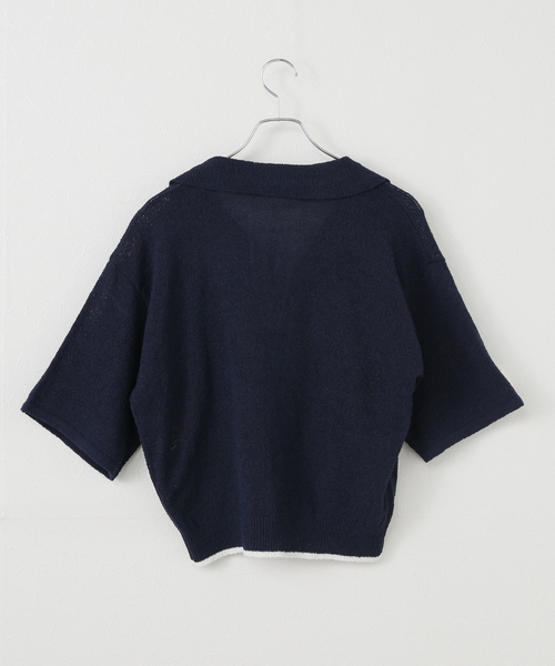 JOURNAL STANDARD relume（ジャーナルスタンダード　レリューム）の「スキッパー襟付きニット（ニット/セーター・レディース・ネイビー/アイボリー・FREE）」の15枚目の写真