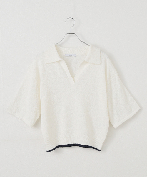 JOURNAL STANDARD relume（ジャーナルスタンダード　レリューム）の「スキッパー襟付きニット（ニット/セーター・レディース・ネイビー/アイボリー・FREE）」の19枚目の写真