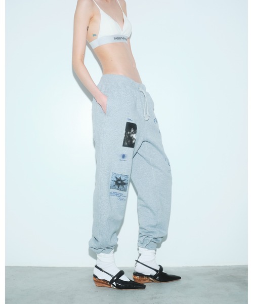 THINGS THAT MATTER（シングス ザット マター）の「"CHAOTIC" SWEAT PANTS / カオティックスウェットパンツ（スウェットパンツ・レディース・ブラック/グレー/アイボリー・1/2）」の14枚目の写真