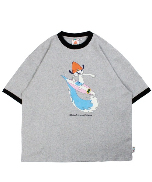L.H.P（エルエイチピー）の「Parappa The Rapper/パラッパラッパー/プリント リンガー半袖 TEE（Tシャツ/カットソー・メンズ・グレー/オレンジ/ブラック・M/L）」の15枚目の写真