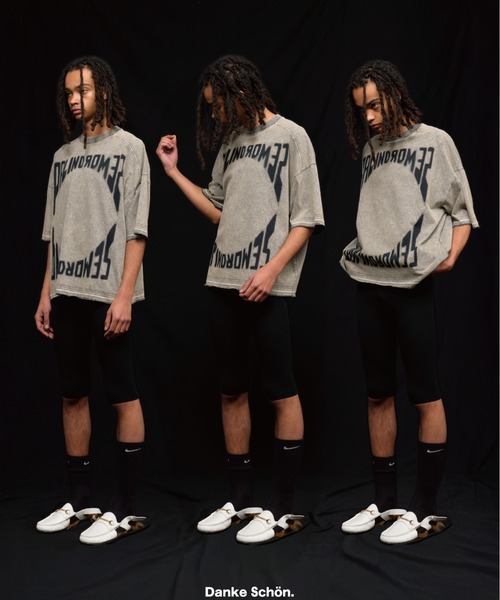 DankeSchon CHEMICAL S/S TEE PALINDORMES グレー Tシャツ DankeSchon/ダンケシェーン/CHEMICAL S/S TEE PALINDORMES(T