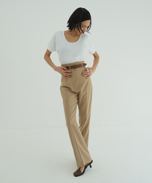 トップス SCOOP LINE RIB TOPS SCOOP LINE RIB TOPS（Tシャツ/カットソー）｜CLANE（クラネ）の