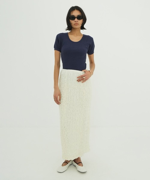 SCOOP LINE RIB TOPS（Tシャツ/カットソー）｜CLANE（クラネ）の