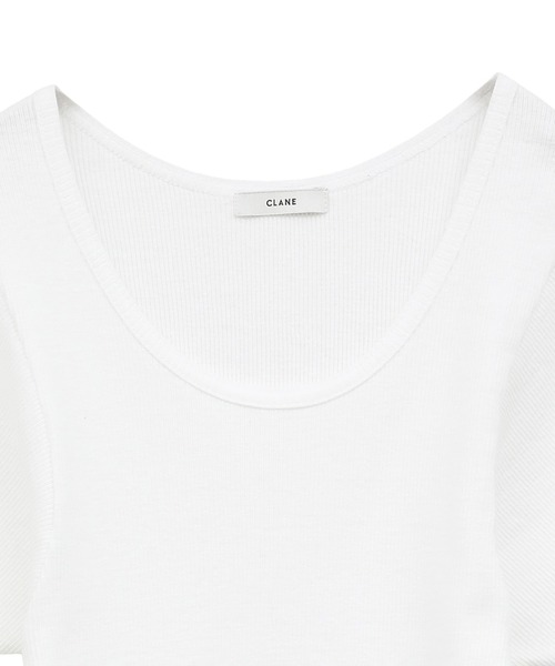 SCOOP LINE RIB TOPS（Tシャツ/カットソー）｜CLANE（クラネ）の