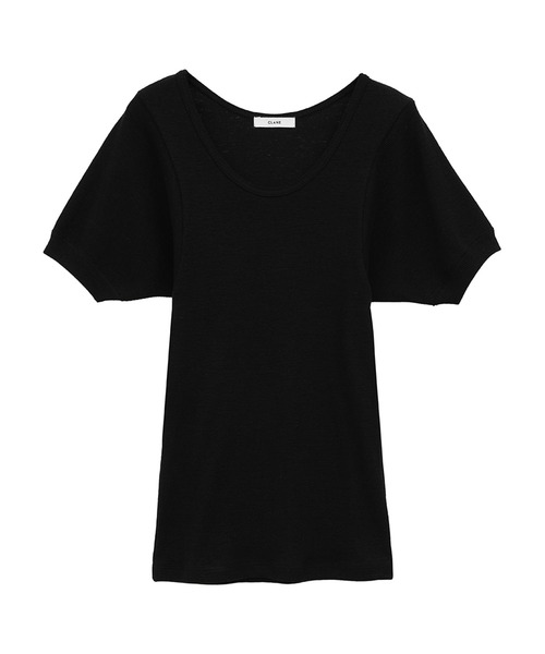 SCOOP LINE RIB TOPS（Tシャツ/カットソー）｜CLANE（クラネ）の