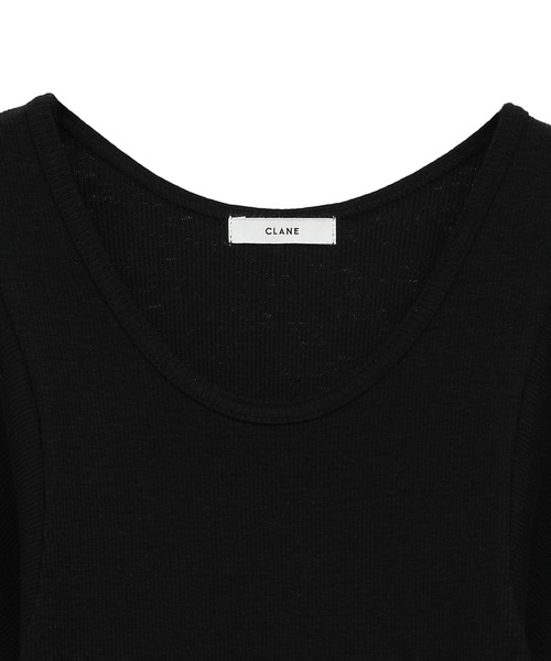 SCOOP LINE RIB TOPS（Tシャツ/カットソー）｜CLANE（クラネ）の