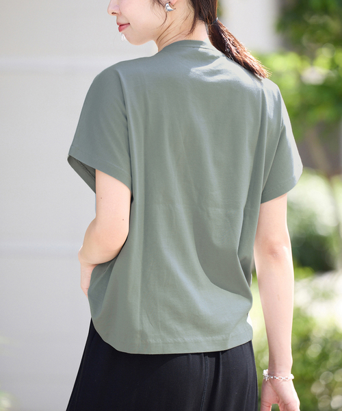 IENA ATON/SUVIN 60/2 CAP SLEEVE TEE Tシャツ ATON/エイトン SUVIN 60/2 CAP SLEEVE TEE Tシャツ（Tシャツ
