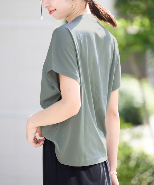 ATON/エイトン SUVIN 60/2 CAP SLEEVE TEE Tシャツ（Tシャツ