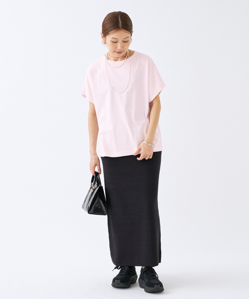 ATON/エイトン SUVIN 60/2 CAP SLEEVE TEE Tシャツ（Tシャツ