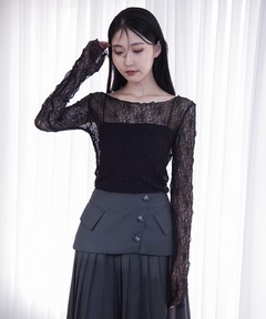フリルニットボディスーツ / Frill Knit Bodysuit（その他トップス