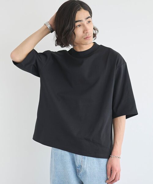 CRAFT STANDARD BOUTIQUE(クラフトスタンダードブティック)の「接触冷感/速乾/UVカット ハニカムメッシュモックネックTEE(Tシャツ/カットソー・メンズ・オフホワイト/ブラック・M/XL/L)」の12枚目の写真