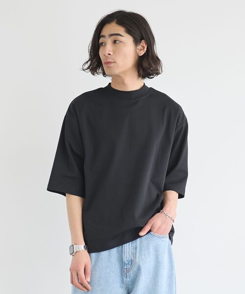 CRAFT STANDARD BOUTIQUE(クラフトスタンダードブティック)の「接触冷感/速乾/UVカット ハニカムメッシュモックネックTEE(Tシャツ/カットソー・メンズ・オフホワイト/ブラック・M/XL/L)」の13枚目の写真