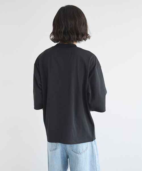 CRAFT STANDARD BOUTIQUE(クラフトスタンダードブティック)の「接触冷感/速乾/UVカット ハニカムメッシュモックネックTEE(Tシャツ/カットソー・メンズ・オフホワイト/ブラック・M/XL/L)」の15枚目の写真