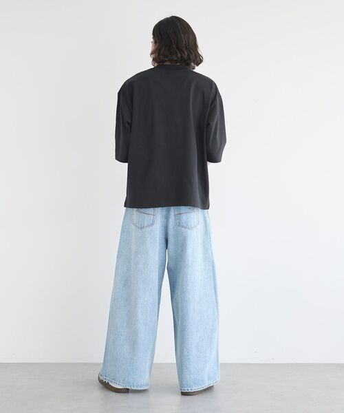 CRAFT STANDARD BOUTIQUE(クラフトスタンダードブティック)の「接触冷感/速乾/UVカット ハニカムメッシュモックネックTEE(Tシャツ/カットソー・メンズ・オフホワイト/ブラック・M/XL/L)」の18枚目の写真