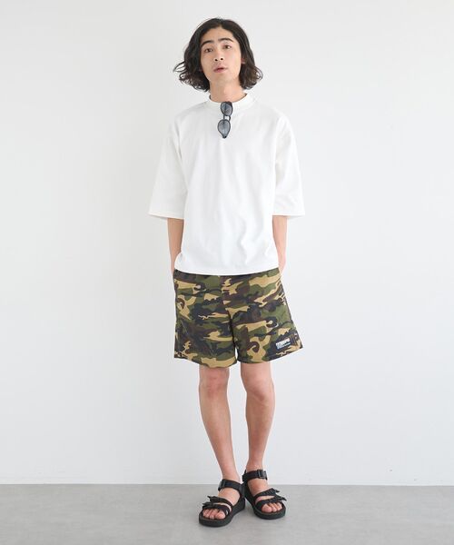 CRAFT STANDARD BOUTIQUE(クラフトスタンダードブティック)の「接触冷感/速乾/UVカット ハニカムメッシュモックネックTEE(Tシャツ/カットソー・メンズ・オフホワイト/ブラック・M/XL/L)」の22枚目の写真