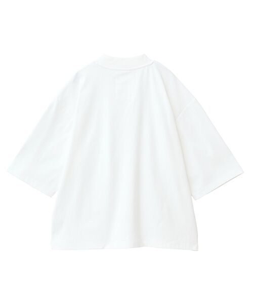CRAFT STANDARD BOUTIQUE(クラフトスタンダードブティック)の「接触冷感/速乾/UVカット ハニカムメッシュモックネックTEE(Tシャツ/カットソー・メンズ・オフホワイト/ブラック・M/XL/L)」の3枚目の写真