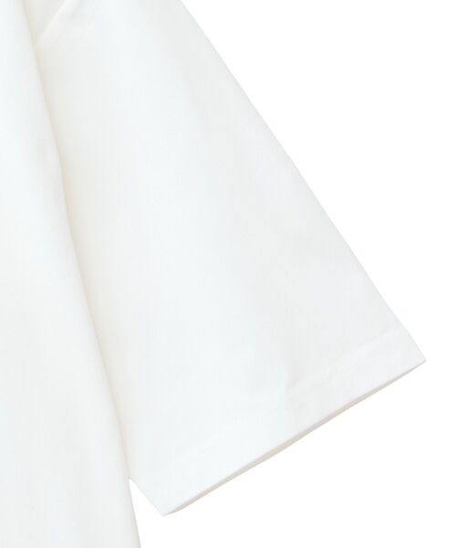 CRAFT STANDARD BOUTIQUE(クラフトスタンダードブティック)の「接触冷感/速乾/UVカット ハニカムメッシュモックネックTEE(Tシャツ/カットソー・メンズ・オフホワイト/ブラック・M/XL/L)」の5枚目の写真