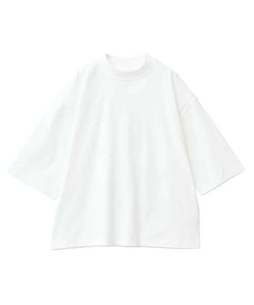 CRAFT STANDARD BOUTIQUE(クラフトスタンダードブティック)の「接触冷感/速乾/UVカット ハニカムメッシュモックネックTEE(Tシャツ/カットソー・メンズ・オフホワイト/ブラック・M/XL/L)」の10枚目の写真