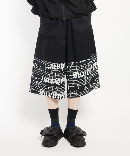 gomme（ゴム）の「モーツァルトスコアＰ　切替パンツ（その他パンツ・レディース・チャコールグレー/ブラック・MEDIUM）」の2枚目の写真