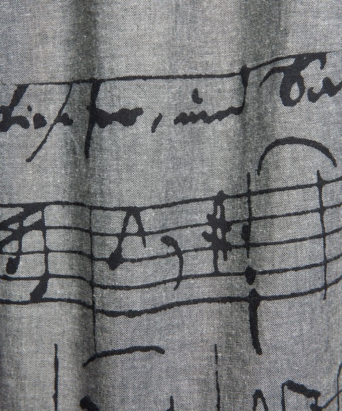 gomme（ゴム）の「モーツァルトスコアＰ　切替パンツ（その他パンツ・レディース・チャコールグレー/ブラック・MEDIUM）」の16枚目の写真