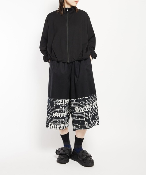 gomme（ゴム）の「モーツァルトスコアＰ　切替パンツ（その他パンツ・レディース・チャコールグレー/ブラック・MEDIUM）」の6枚目の写真