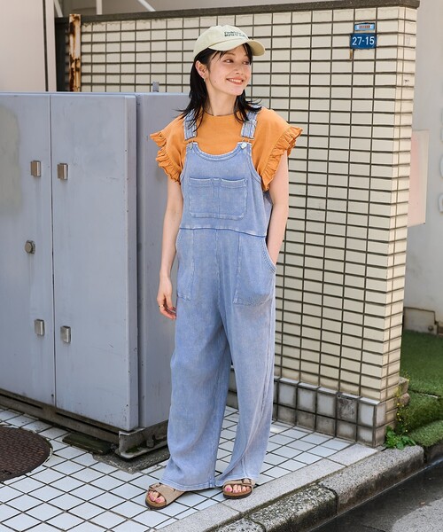 FREAK'S STORE(フリークスストア)の「パウダーブリーチ アーミーリブサロペット(サロペット/オーバーオール・レディース・ブラック/ナチュラル/ブルー/チャコールグレー/サックスブルー・フリ-)」の11枚目の写真
