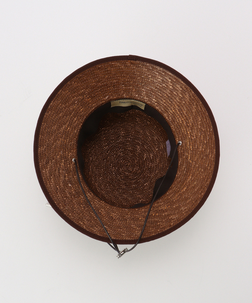 FRAMeWORK(フレームワーク)の「FERRUCCIO VECCHI コード付きパイピングハット(ハット・レディース・ブラウン・FREE)」の8枚目の写真