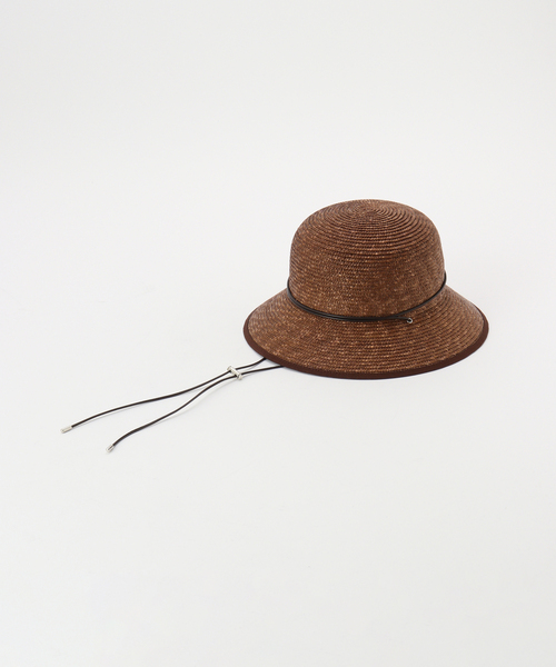 FRAMeWORK(フレームワーク)の「FERRUCCIO VECCHI コード付きパイピングハット(ハット・レディース・ブラウン・FREE)」の5枚目の写真