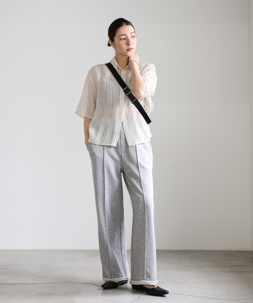 select MOCA（セレクトモカ）の「スウェットピンタックパンツ（スウェットパンツ・レディース・ブラック/グレー/オフホワイト・MEDIUM/LARGE）」の11枚目の写真