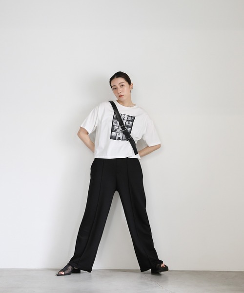 select MOCA（セレクトモカ）の「スウェットピンタックパンツ（スウェットパンツ・レディース・ブラック/グレー/オフホワイト・MEDIUM/LARGE）」の16枚目の写真