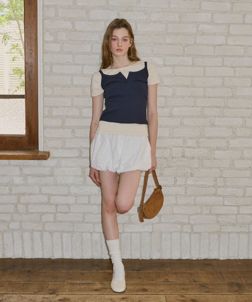 GIUNON(ジウノン)の「pico lace button camisole / ピコレースボタンキャミソール(キャミソール・レディース・ホワイト/ネイビー/グレー/ピンク・FREE)」の16枚目の写真