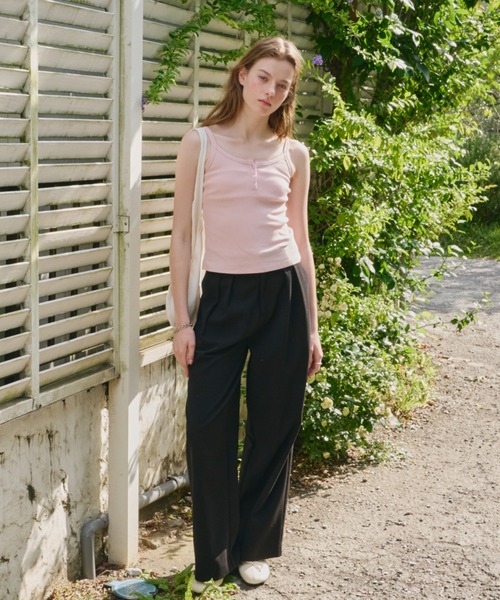 GIUNON(ジウノン)の「pico lace button camisole / ピコレースボタンキャミソール(キャミソール・レディース・ホワイト/ネイビー/グレー/ピンク・FREE)」の17枚目の写真