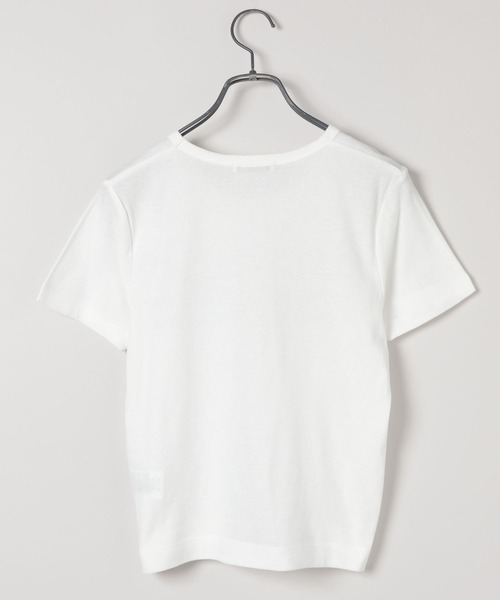 JEANASIS（ジーナシス）の「キョウネンフライスロゴチビTEE/497133（Tシャツ/カットソー・レディース・チャコールグレー/ホワイト/レッド・FREE）」の4枚目の写真