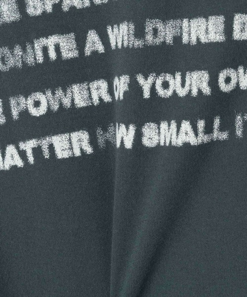 JEANASIS（ジーナシス）の「キョウネンフライスロゴチビTEE/497133（Tシャツ/カットソー・レディース・チャコールグレー/ホワイト/レッド・FREE）」の11枚目の写真