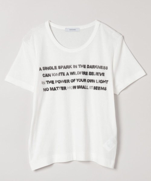 JEANASIS（ジーナシス）の「キョウネンフライスロゴチビTEE/497133（Tシャツ/カットソー・レディース・チャコールグレー/ホワイト/レッド・FREE）」の22枚目の写真