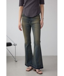 【身長/骨格別着用画像あり】AZUL DENIM デザインフレアデニム