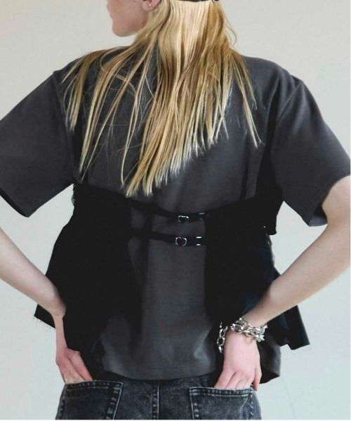 [MAISON SPECIAL]ドッキングツイステッドTシャツ/grey MAISON SPECIAL(メゾンスペシャル)｜Docking Twisted T-shirt